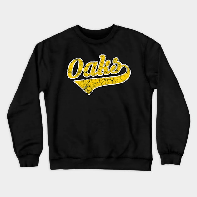 Oakland Oaks distressed Crewneck Sweatshirt by Sloop
